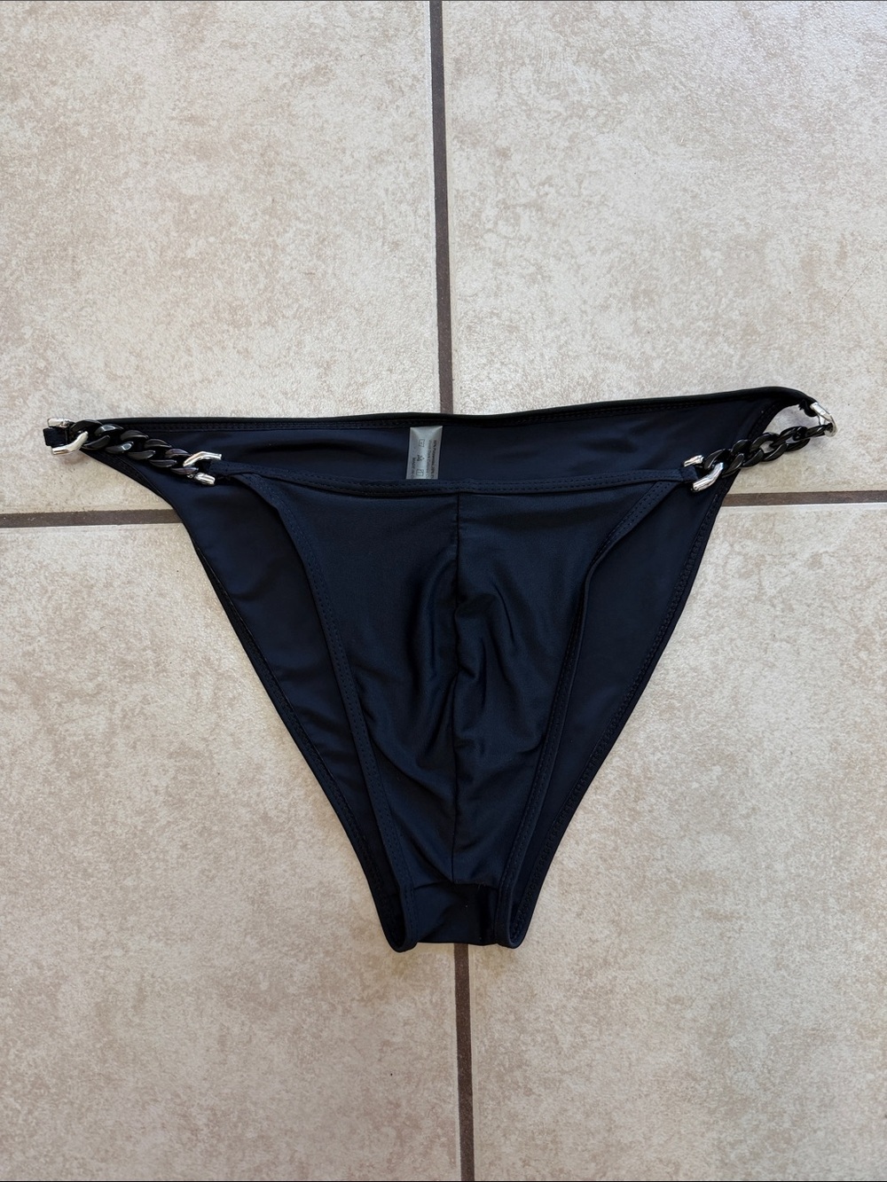 men’s Bikini Bottom with Chain Detail